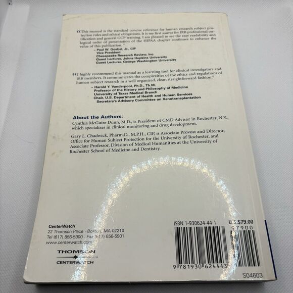 Protecting Study Volunteers in Research. A Manual for Investigative Sites Book - Picture 2 of 3